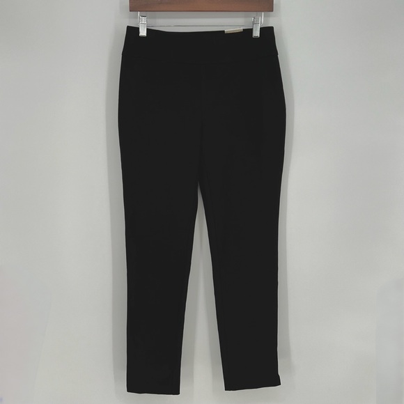Chico's Women's Fabulously Slimming Pant Size 2 Short 00 Black Ankle Pull On Mid - Picture 1 of 13